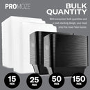 50-Pack Microwave-Safe Reusable Meal Prep Containers with Lids for Food Storage, 24 Ounces - Single Compartment Take-out Bento lunch box made of disposable plastic, safe for the dishwasher and freezer, and free of BPA