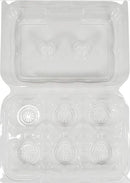 Hinged Lid Container for 6ct Cupcake