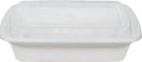 Rectangle White Plastic Container