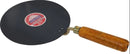 Iron Tava 12 Concave w/Wooden Handle