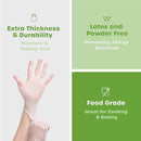 Small Disposable Vinyl Gloves, Powder Free, Latex Free, Clear Gloves for Cooking and cleaning 1000 Pack