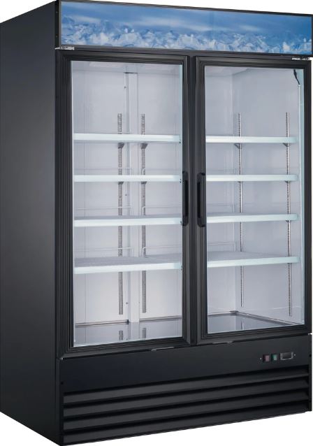 Merch. Sliding Glass 2 Door Refrigerator