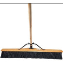 Hard Push Broom w/Handle