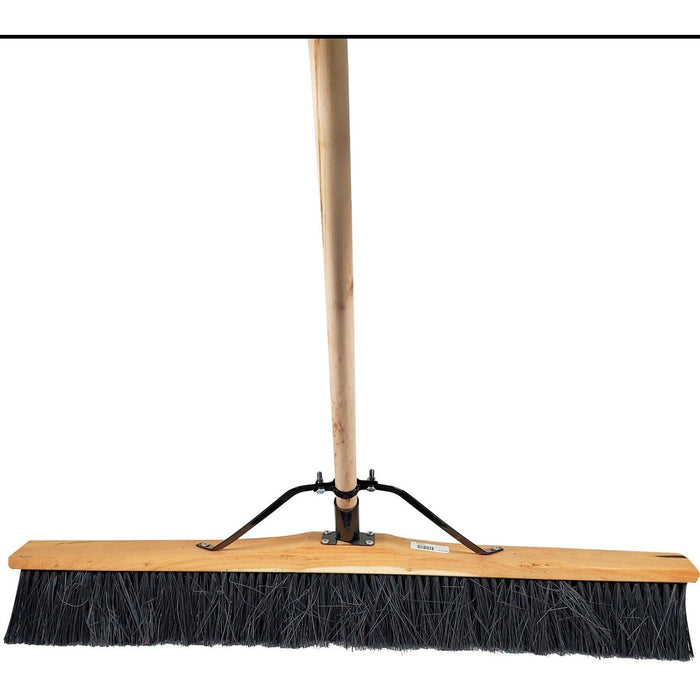 Hard Push Broom w/Handle