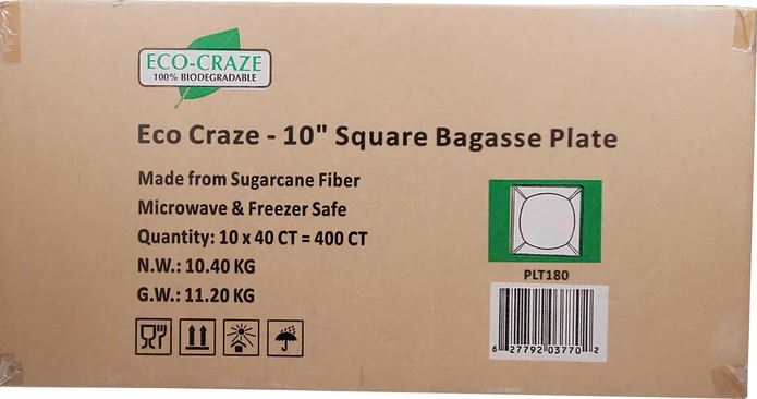 Square Bagasse Plate