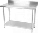 WorkTable SS w/ Backsplash  24"D X 48"W