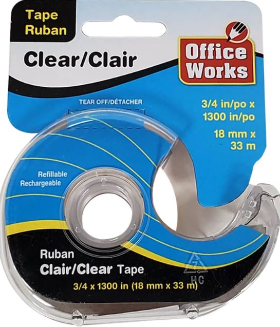 Clear Tape w/Dispenser