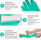 Large Green Chemical Resistant Nitrile Gloves 13" Long Rubber Gloves for Drains, Household 12 Pair Pack.