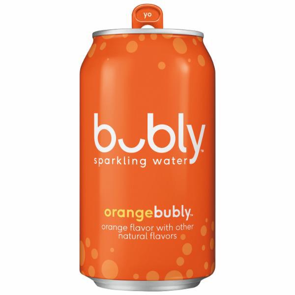 Bubly Orange Cans