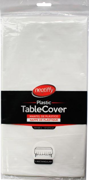 White Solid Table Cover