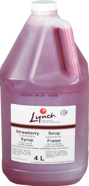 Strawberry Flavoured Syrup