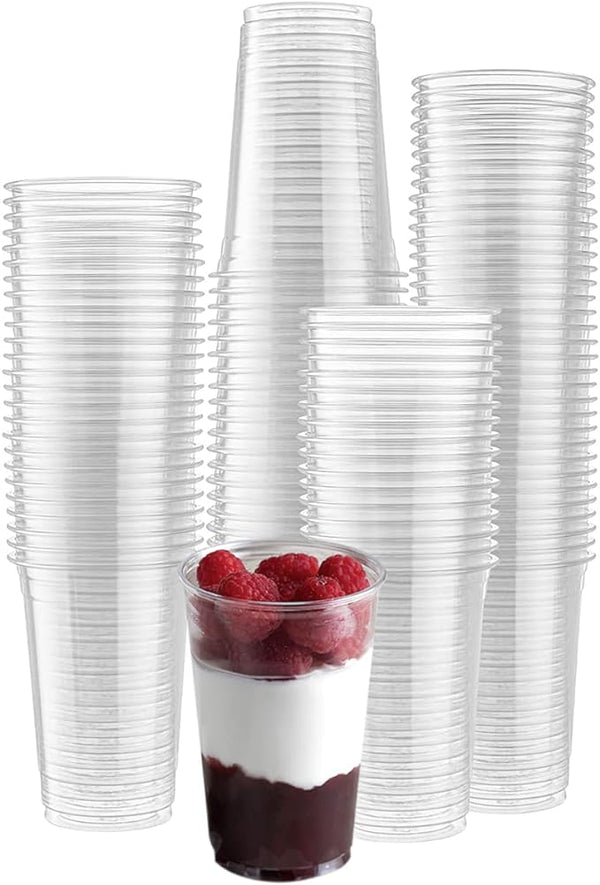 9-oz Eco Pack reusable Perfect Clear Strong PET Plastic Cup for Birthdays, Weddings, and Everyday Classy Cold Party Set of 100 Cups