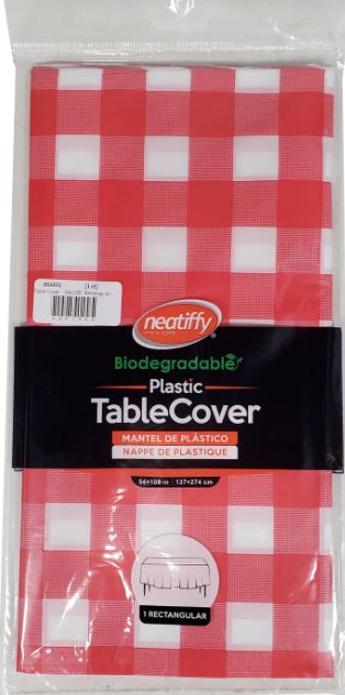 Table Cover Red Checker