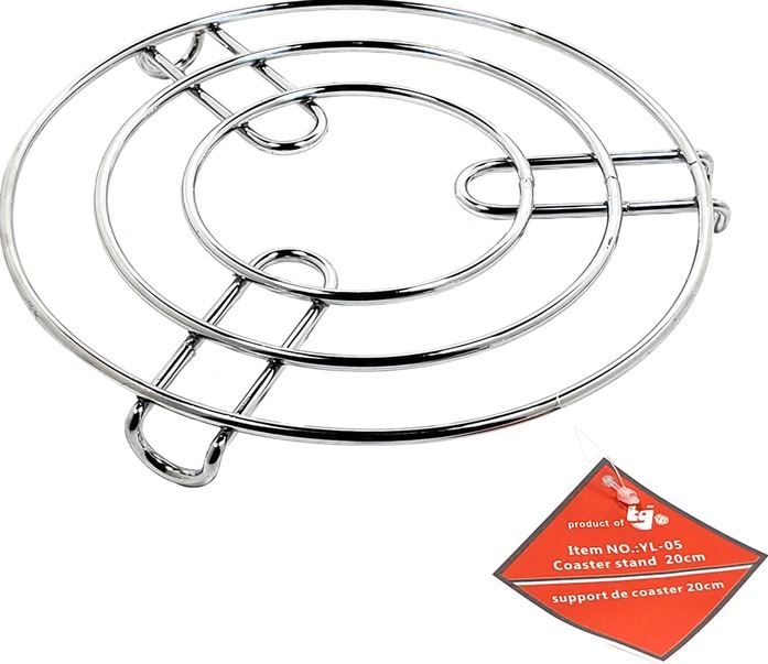 Chrome Coaster Stand 20cm (YL-05)