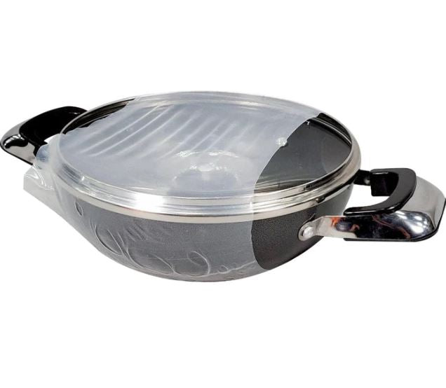 Non Stick Wok w/G. Lid 20cm