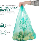 Stock Your Home Eco Grocery Bags - Biodegradable Plastic Grocery Bags - Reusable, (100 Count)