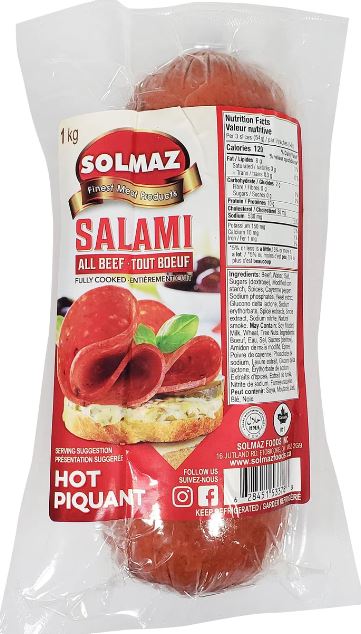 Halal Beef Salami Hot
