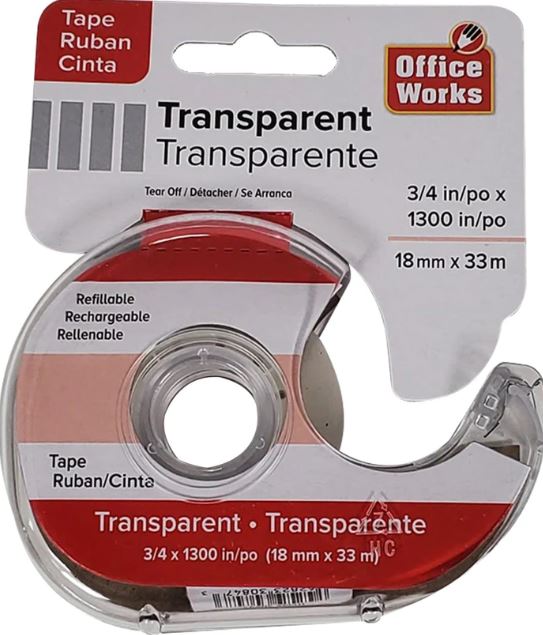 3/4"x1300" Transparent Tape