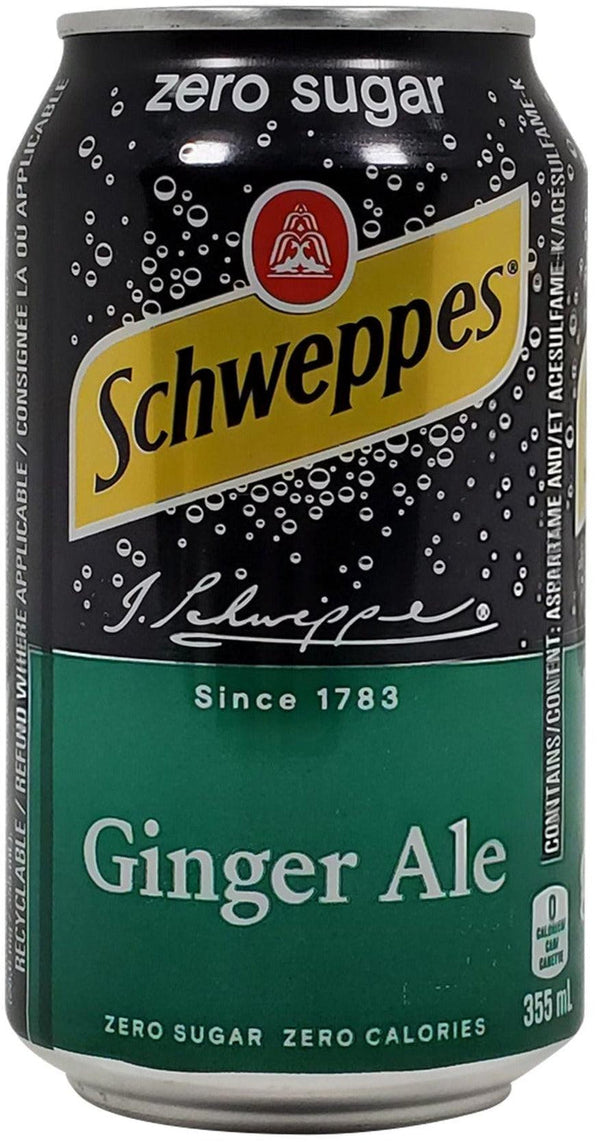 Zero Gingerale Cans