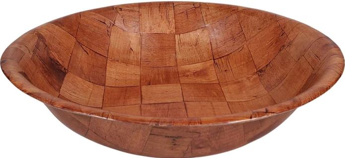 Salad Bowl Wood Look 18"