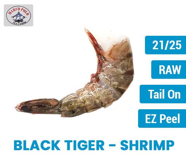 21-25 EZ Peel Black Tiger Shrimp