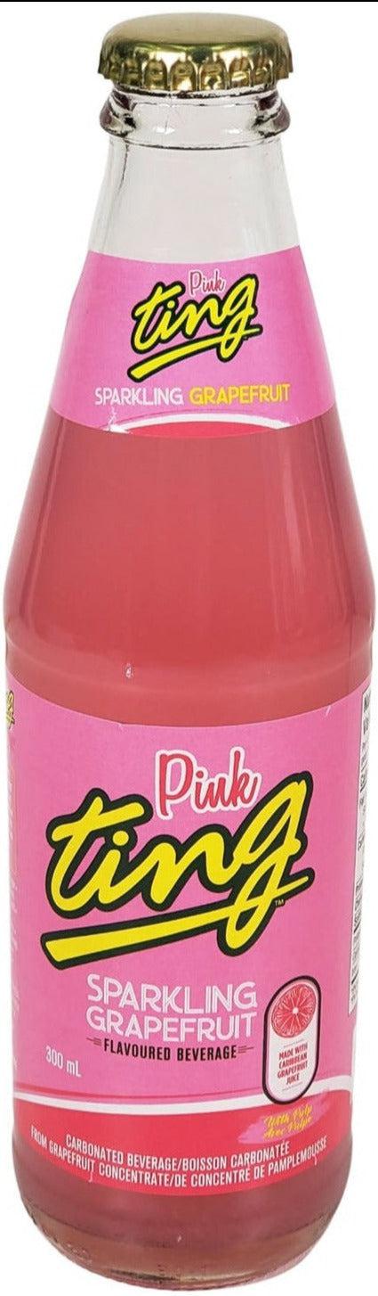 Pink Ting Sparkling Grapefruit Soda Bottles