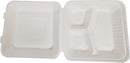 Bagasse Clamshell Hinged Container