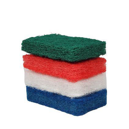Scouring Pads Green/Red/White/Blue