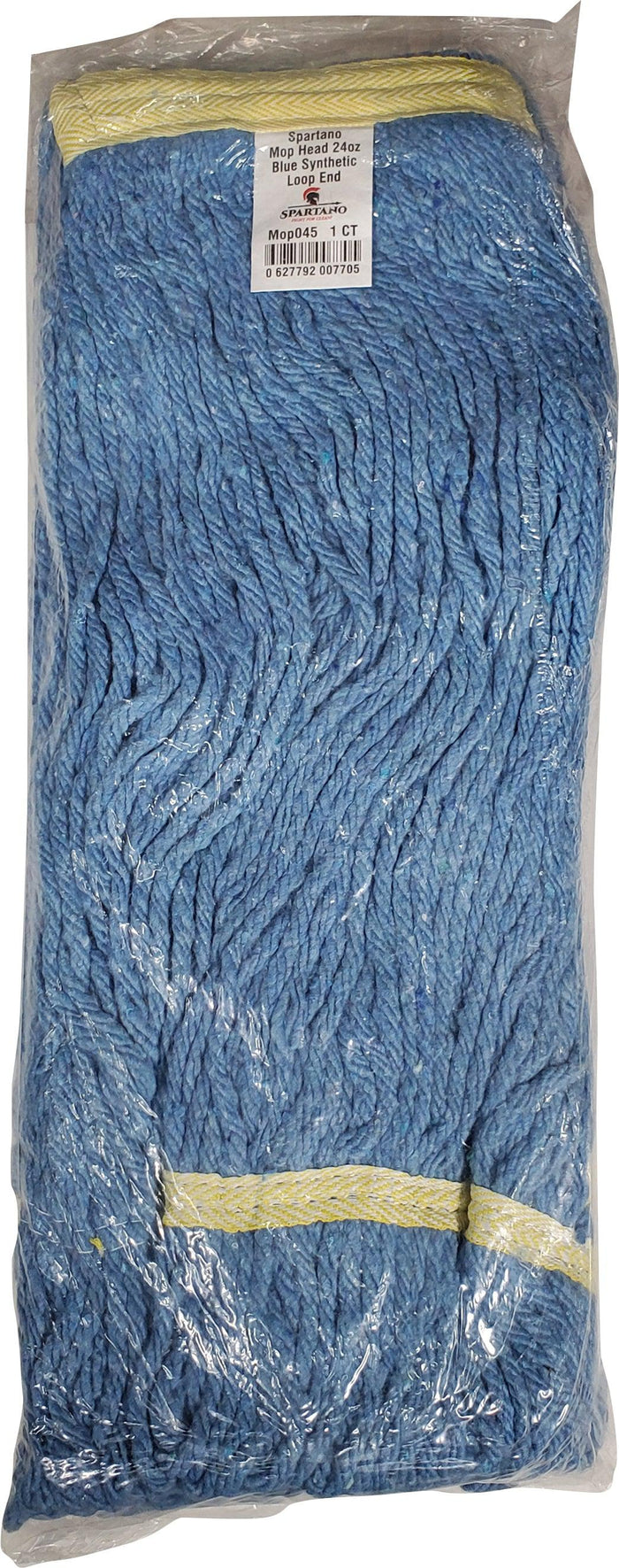 24oz Blue Synthetic Loop-End Mop Head