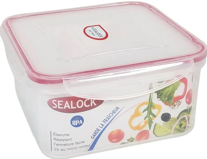 2 L Square Plastic Container