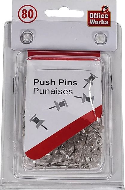 80-pc Push Pins