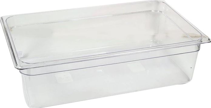 1/1 x 8" Deep Poly Pan Clear