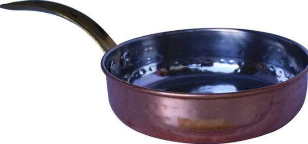 Fry Pan SS Hammered 450Ml (Copper Plated)