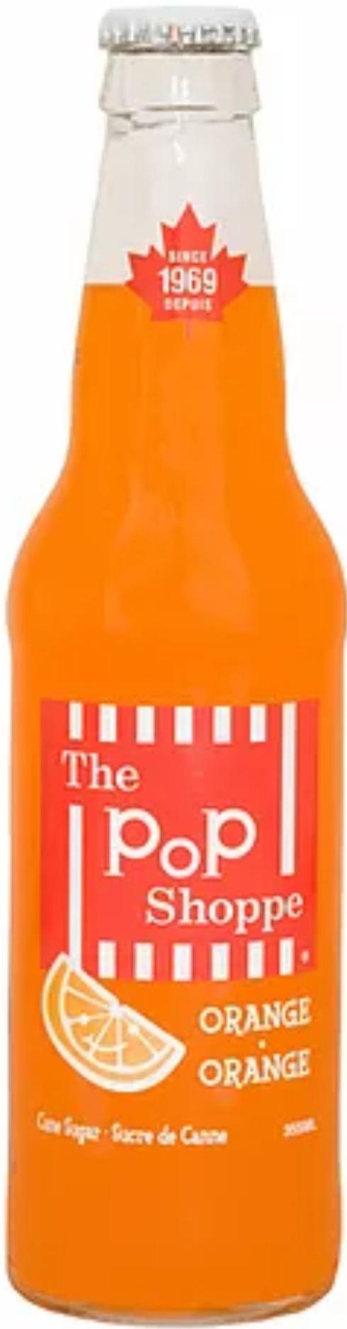 Orange Soda Glass Bottle