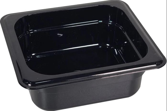 Poly Pan Black 1/6 x 2.5" Deep