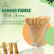 Eco Pack Bamboo Kabob Paddle Skewers for cocktails BBQ Flat Kebab Skewers for Fruits, Vegetables, Sandwiches, Buffets, and Parties (20 cm (8"), 200-piece set