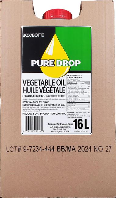 Vegetable Oil Box