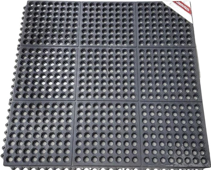 Black Rubber Anti-Fatigue Mat