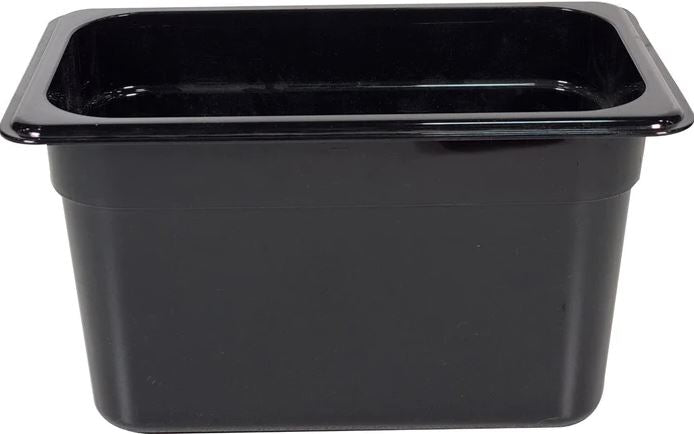 Poly Pan Black 1/4 x 6" Deep