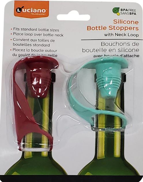 2pc Silicone Bottle Stopper