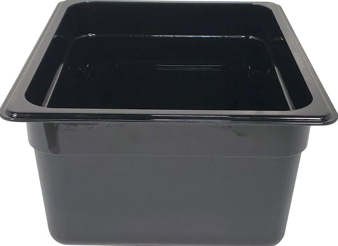 1/2 x 6" Deep Black Poly Pan