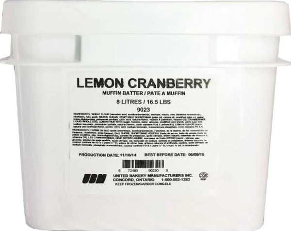 Lemon Cranberry Muffin Batter