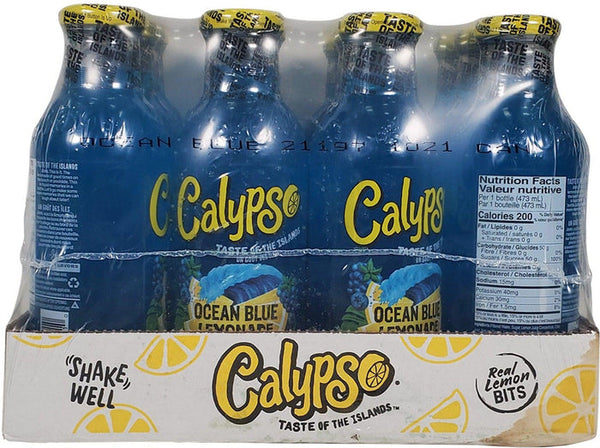 Calypso Lemonade Ocean Blue Bottles