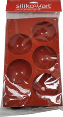 Silicone 1/2 Sphere Mold 5 Compartment