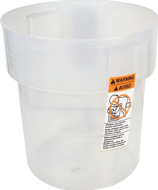 18 Qt. Food Container Clear