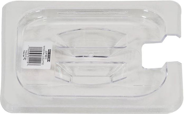1/4 - Cover Notched Poly Pan Clear