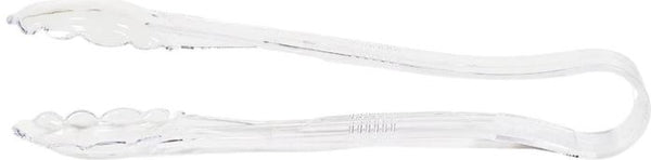 9" Clear Scallop Tongs