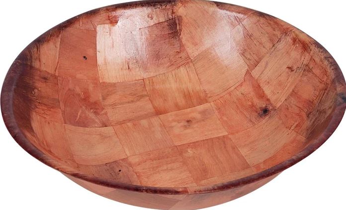 Salad Bowl Wood Look 14"