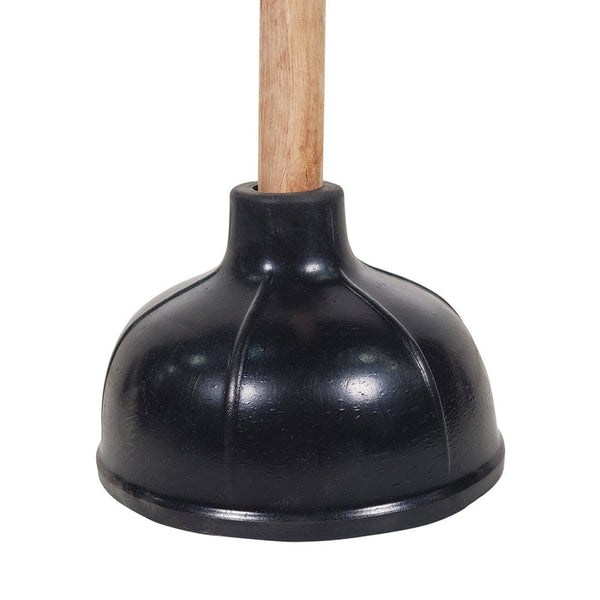 Plunger with wooden handle