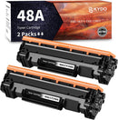 2PK [Latest Chip] CF248A 48A Black Toner Cartridge Replacement for HP 48A CF248A M15w Toner Work with Laserjet Pro MFP M15w M29w M28w M30w M31w M16w Printer Toner (2 Black)